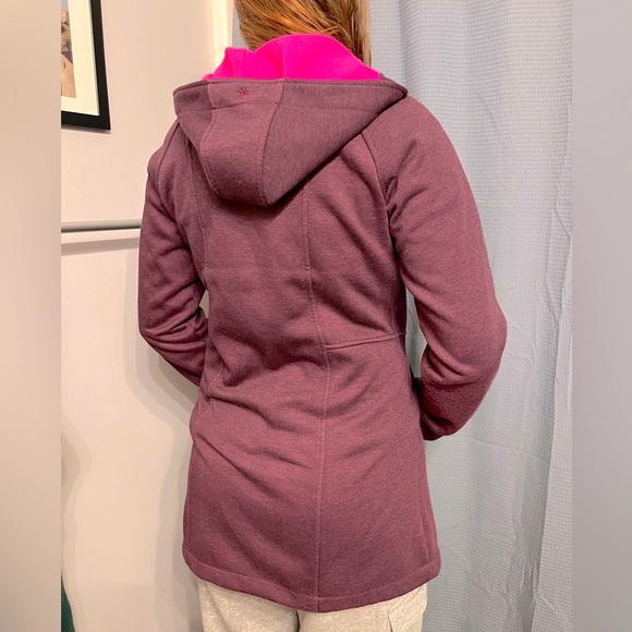 Athleta Fleece Long Zip Hoodie Jacket - Perfect for Spring! - Picture 4 of 16